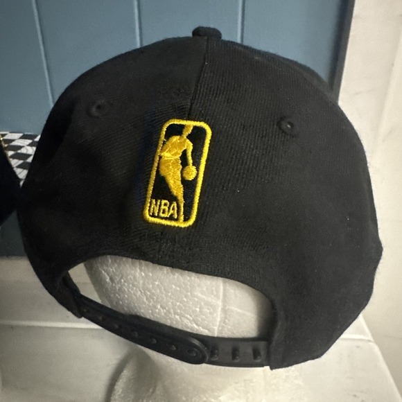 Lot Of 3 Los Angeles Lakers LA Black Snapback Hats Baseball Caps Basketball Pin - Picture 8 of 13